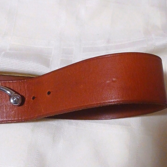 Lauren Ralph Lauren, Genuine Brown Leather Spur Belt. SZ M - Picture 10 of 10